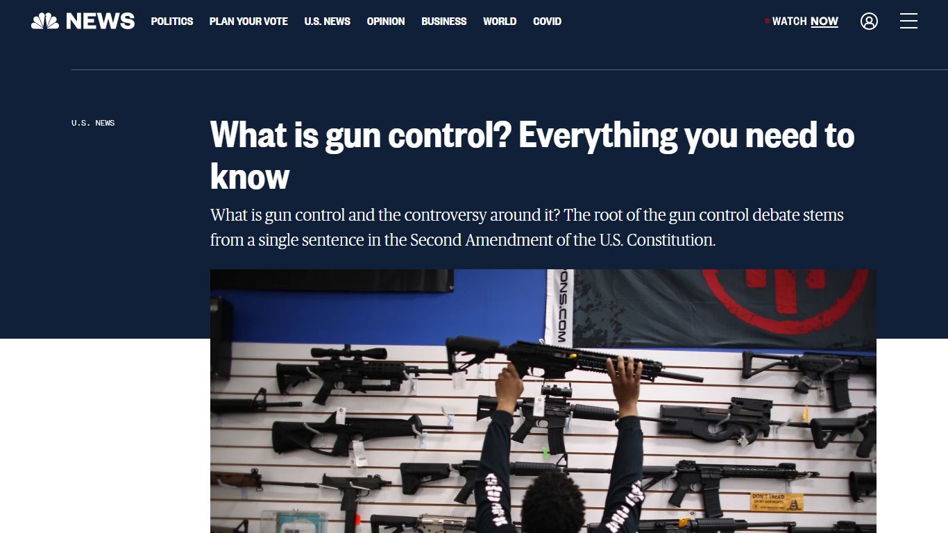 What is gun control? Everything you need to know - NBC News